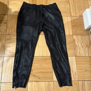 Level 99 faux leather joggers size small